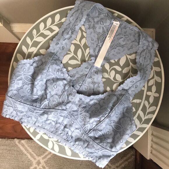 Intimately Free People Gray Lace Bralette Wireless sz XS - Picture 2 of 11